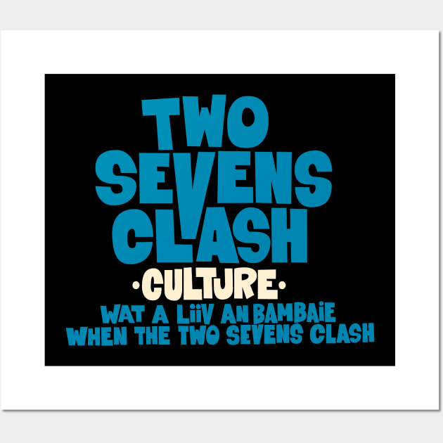 Culture - "Two Sevens Clash" Album - T-Shirt Wall Art by Boogosh